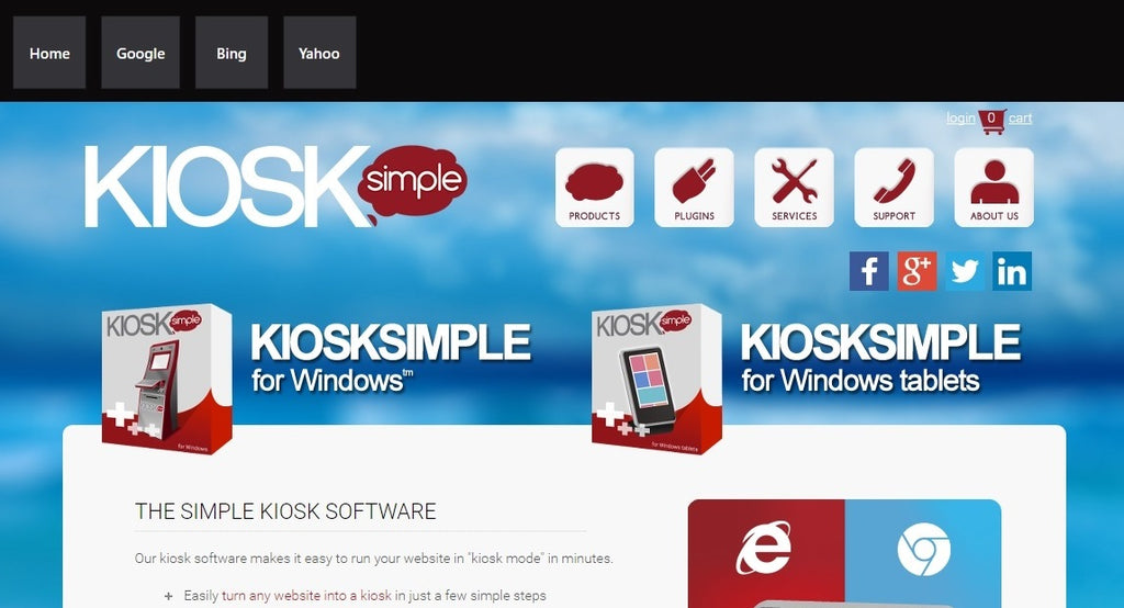 How to Display a Menu of Websites On Your Kiosk